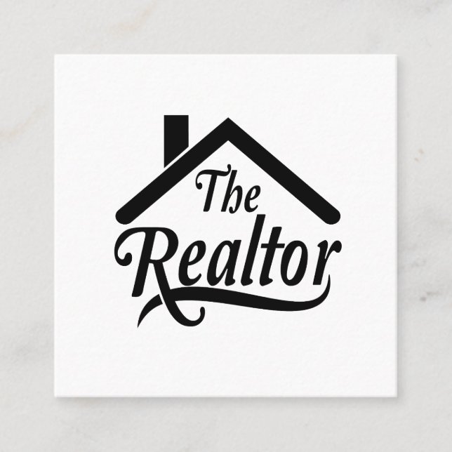Die Real Rstate Agent Business Card Quadratische Visitenkarte (Vorderseite)