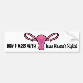 Die Recht-Autoaufkleber Texas-Frauen Autoaufkleber