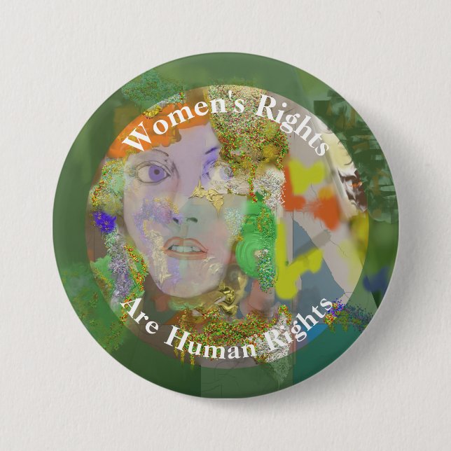 Die Rechte der Frauen sind Menschenrechte 2 Button (Vorderseite)