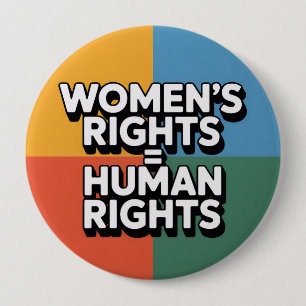 Die Rechte der Frauen sind Menschenrechte Button