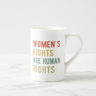 Die Rechte der Frauen sind Menschenrechte I Prozellantasse