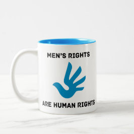 Die Rechte der Männer sind Menschenrechts-Tasse Zweifarbige Tasse