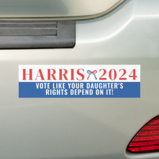 Die Rechte Ihrer Tochter hängen von ihr ab Harris  Autoaufkleber