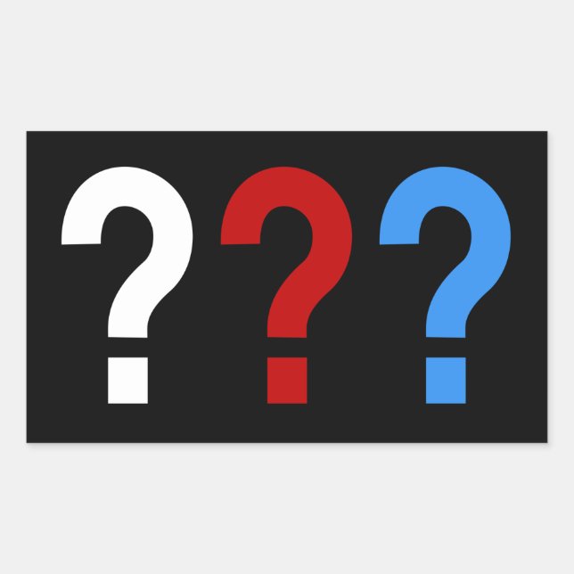 die rechteckiger aufkleber (Vorderseite)