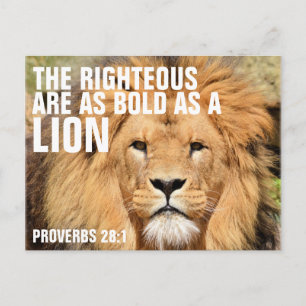 Die Rechtschaffenen sind so kühl wie ein LION Postkarte