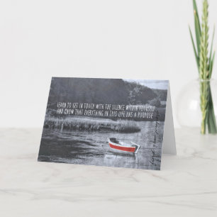DIE RED BOAT Grußkarte Dankeskarte