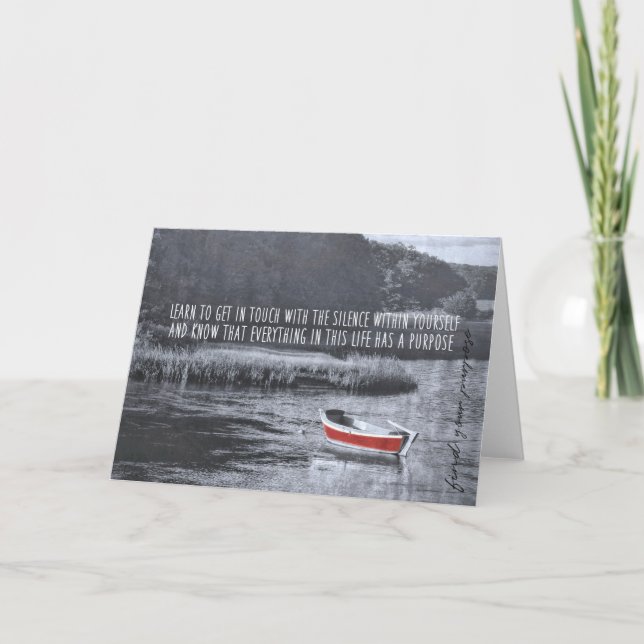 DIE RED BOAT Grußkarte Dankeskarte (Vorderseite)