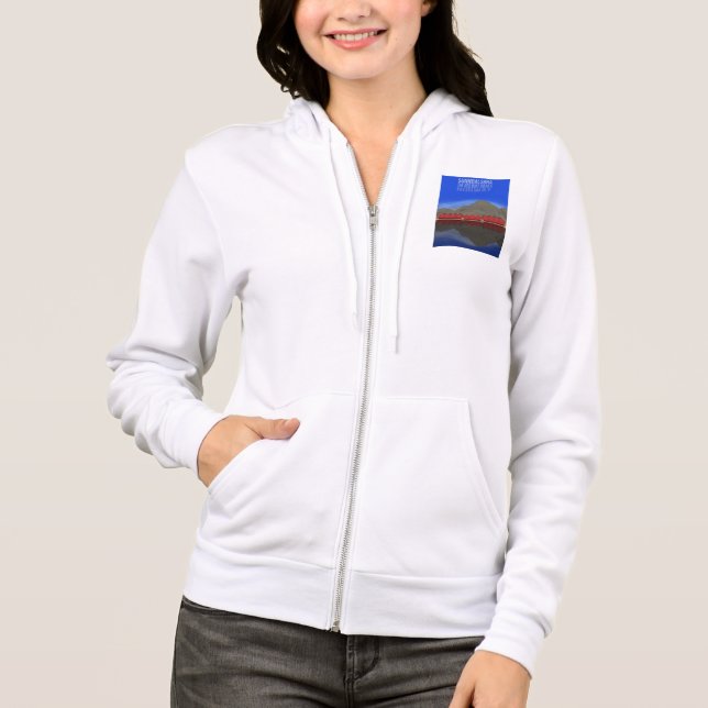 Die Red Boat Houses Sunndalsøra Norwegen Hoodie (Vorderseite)