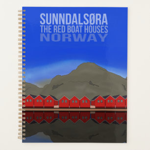 Die Red Boat Houses Sunndalsøra Norwegen Planer