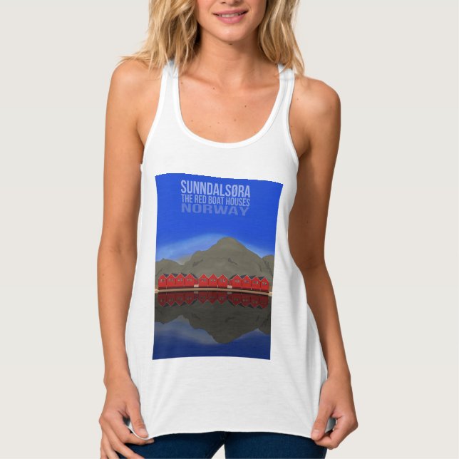 Die Red Boat Houses Sunndalsøra Norwegen Tank Top (Vorderseite)