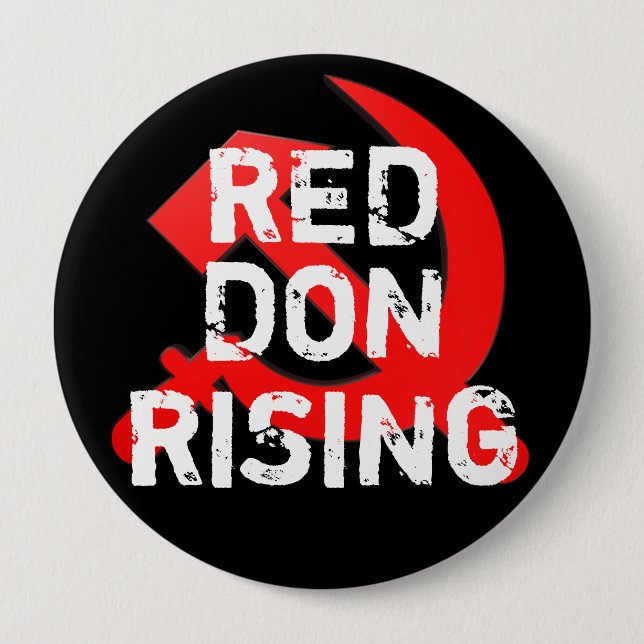 Die "Red Don Rising" mit der russischen Sichel Button (Vorderseite)