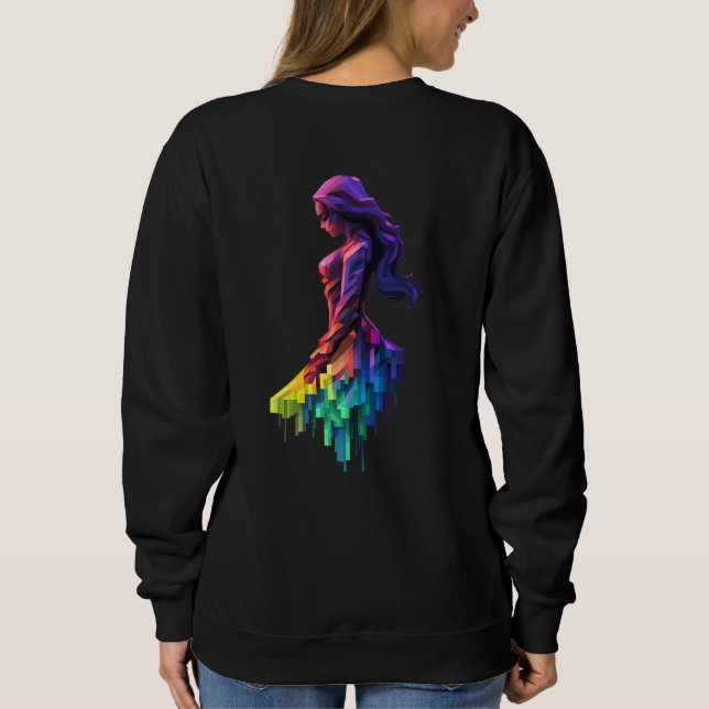 Die reflektierende Lady Sweatshirt (Rückseite)