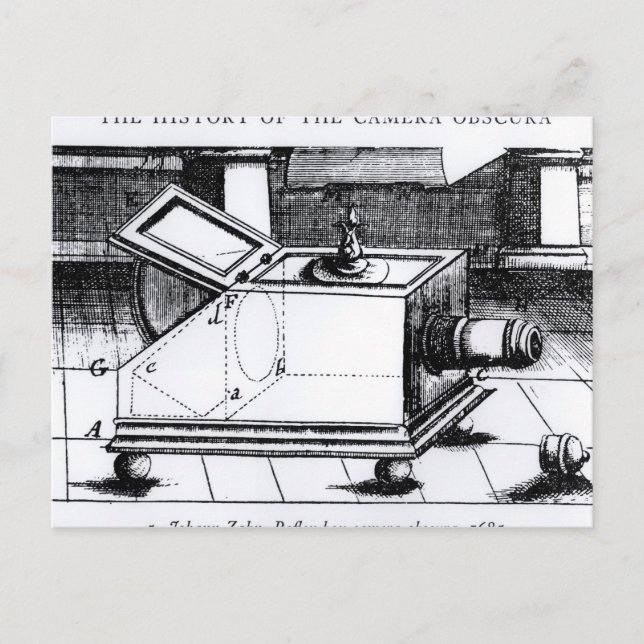 Die Reflexkamera obscura Postkarte (Vorderseite)