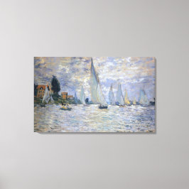Die Regatta der Boote in Argenteuil von Claude Mon Leinwanddruck