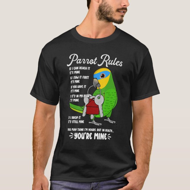 Die Regeln des Papageienhauses sind die meines in  T-Shirt (Vorderseite)