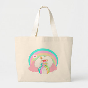 Die Regenbogen-Prinzessin Jumbo Stoffbeutel