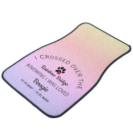 Die Regenbogenbrücke Individuelle Tier-Erinnerung Autofußmatte