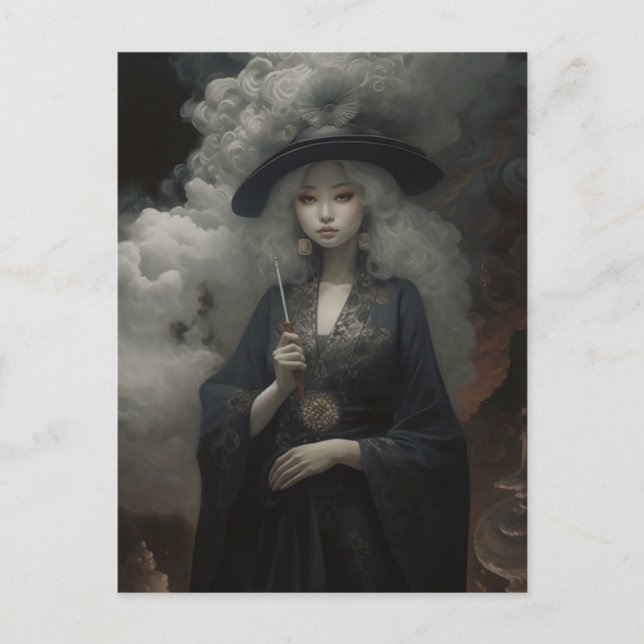 Die RegenHexe Postkarte (Vorderseite)