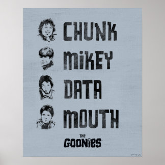 Die Regierungen | Chunk, Mikey, Data, Mund Poster