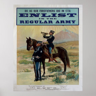 Die reguläre Armee einberufen Poster