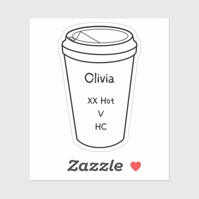 Die Regulars von Amanda Lexie Olivia Kaffeeaufkleb Aufkleber (Blatt)