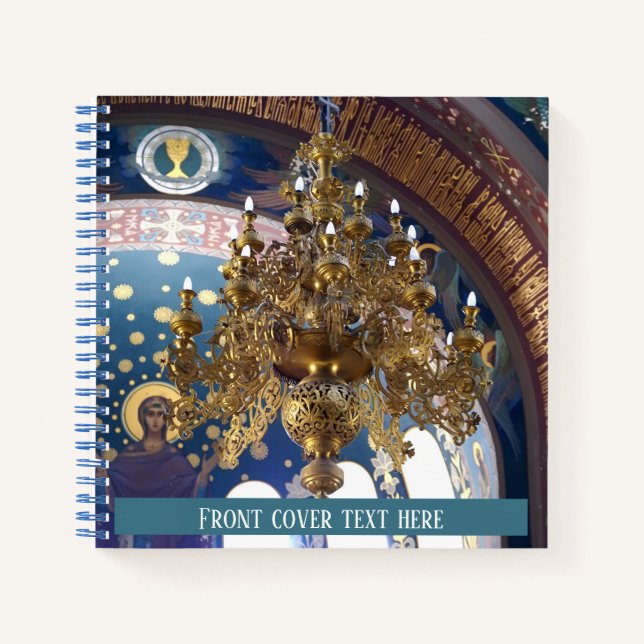 Die reiche Dekoration der orthodoxen Kathedrale Notizbuch (Vorderseite)