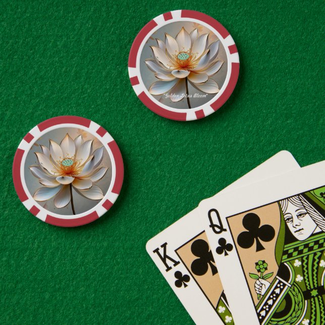 "Die reine Essenz der Stille" Pokerchips (Pokertisch (doppelt))