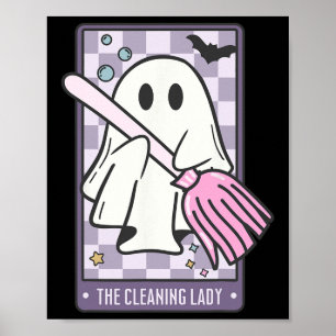 Die Reinigungskraft der Lady Tarot Card Halloween Poster