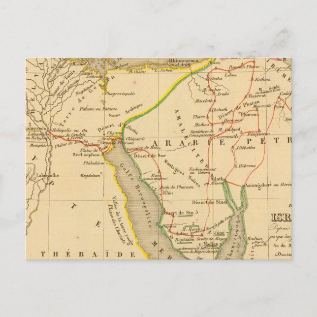 Die Reise der Israeliten in die ägyptische Welt Postkarte (Vorderseite)