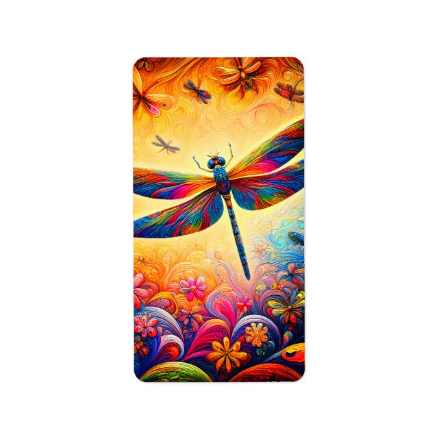 Die Reise der Libellen Adressaufkleber (Vorne)