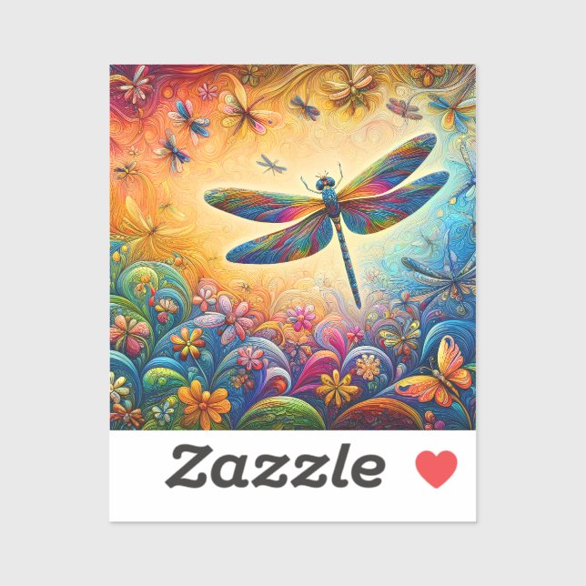 Die Reise der Libellen Aufkleber (Blatt)