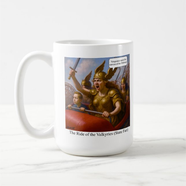 Die Reise der Valkyries (Staat Messe) Kaffeetasse (Links)
