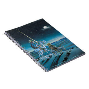 Die Reise - Don Quichote Cartoon - Cervantes Notizblock