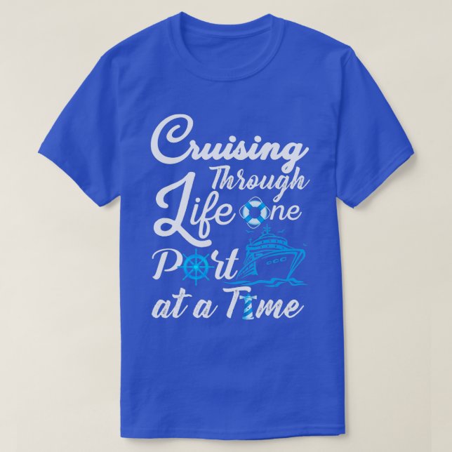 Die Reise durch das Leben Ein Hafen nach dem ander T-Shirt (Design vorne)