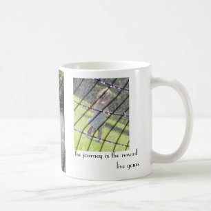 die Reise ist die Belohnung - leben Ihre Kaffeetasse