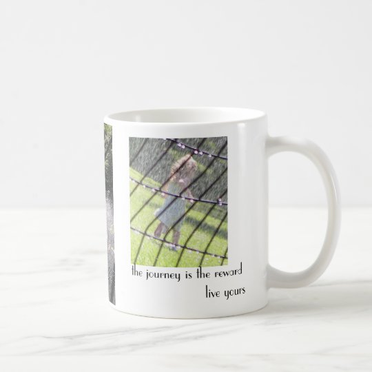 die Reise ist die Belohnung - leben Ihre Kaffeetasse