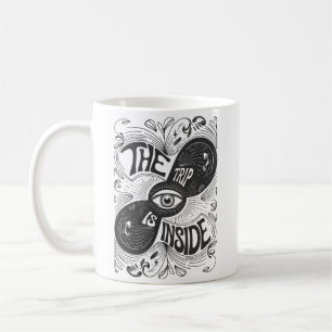 Die Reise ist im Inneren - Psychedelische Dritte A Kaffeetasse