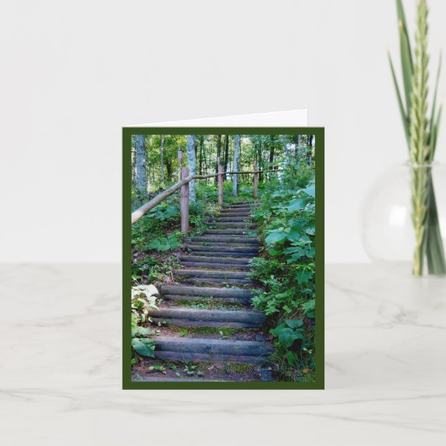 Die Reise ist Schritt für Schritt Karte (Vorderseite)