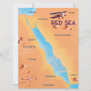 Die Reise Karte vom Roten Meer