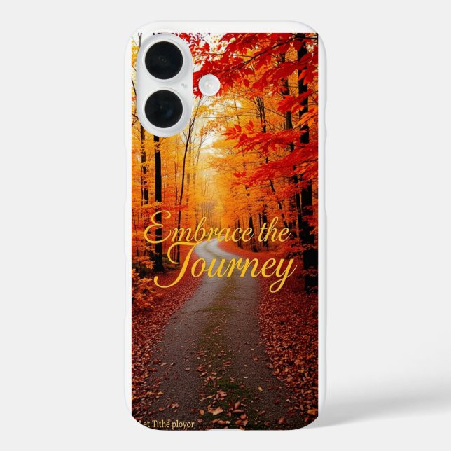 Die Reise verkraften iPhone 16 Hülle (Rückseite)