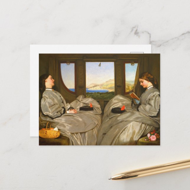 Die Reiseunternehmen von Augustus Leopold Egg Postkarte (Vorderseite/Rückseite Beispiel)