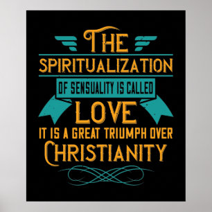 Die religiöse Liebe ist ein großer Triumph über da Poster