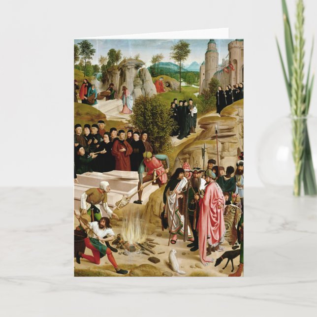 Die Relikte des hl. Johannes des Täufer Dankeskarte (Vorderseite)