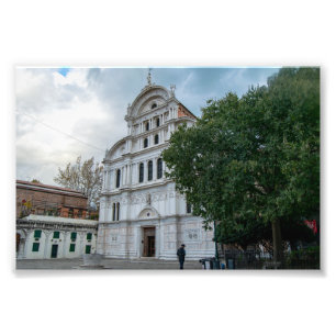 Die Renaissance-Fassade der Kirche San Zaccaria Fotodruck