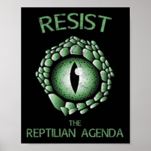 Die Reptilien-Agenda Verschwörungstheorie Liza Poster