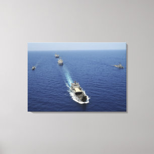 Die Republik Philippinen-Marineschiffe Leinwanddruck