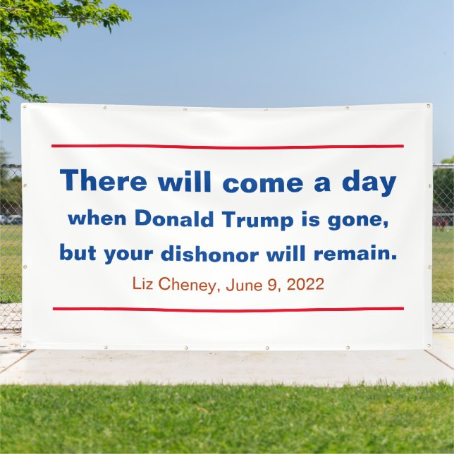 Die Republikaner, Ihre Ehrerbietung wird Cheney Zi Banner (Außenbereich)