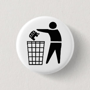Die Republikaner sind Müll Button