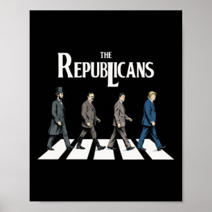 Die Republikaner Trump Reagan Roosevelt Lincoln Vo Poster
