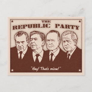 Die Republikanische Partei Postkarte